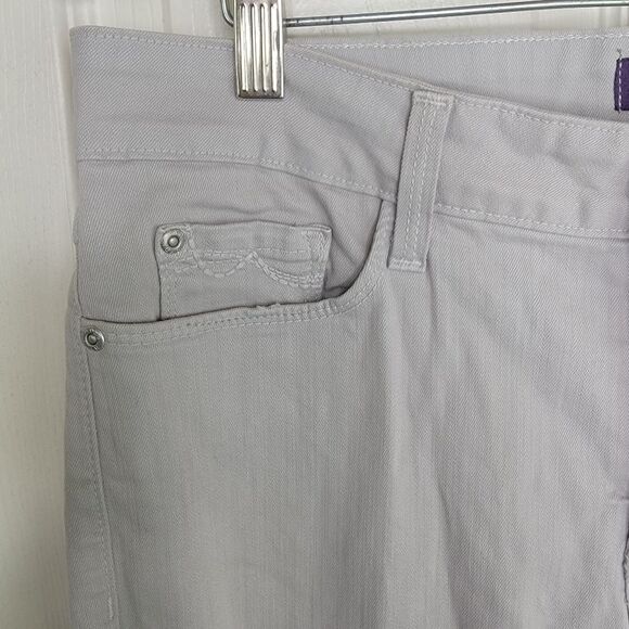 Nydj gray skinny ankle denim jeans size 10 - Picture 3 of 8